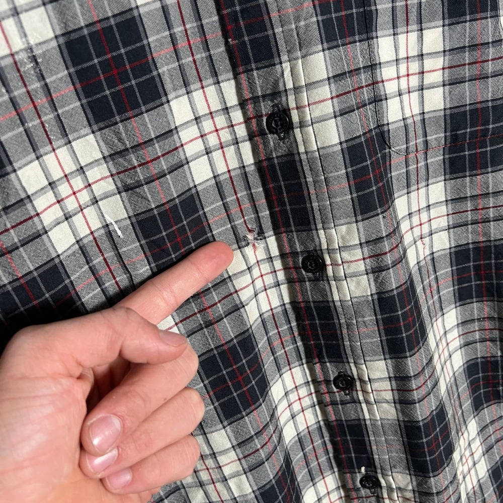 Sir Pendleton Mens Large Plaid Flannel Button Down Long Sleeve Shirt - Picture 2 of 13
